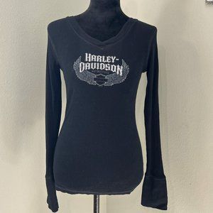 Genuine Harley Davidson Womens Long Sleeve Shirt Size M